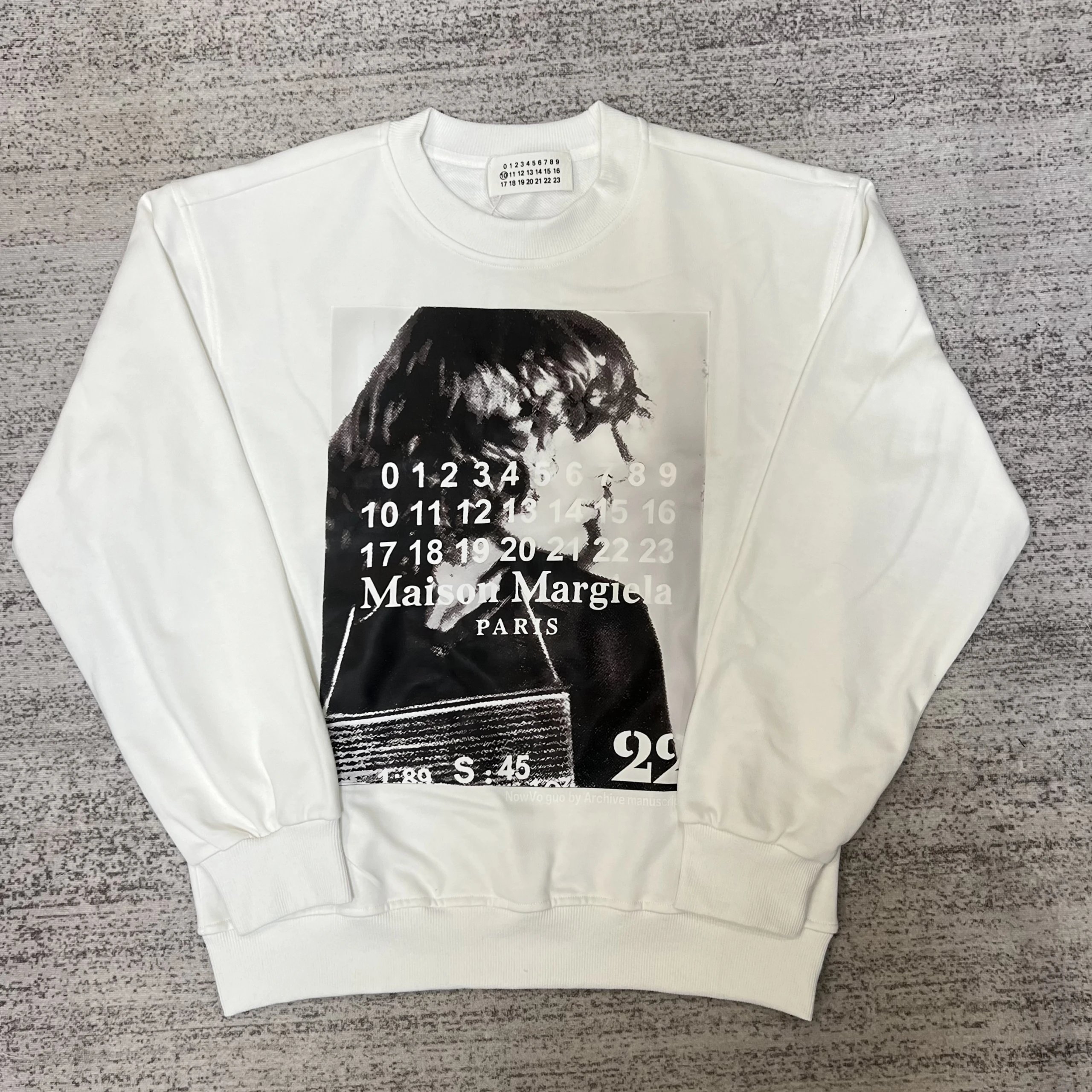Maison Margiela MM6 Logo Print White Sweatshirt - 22