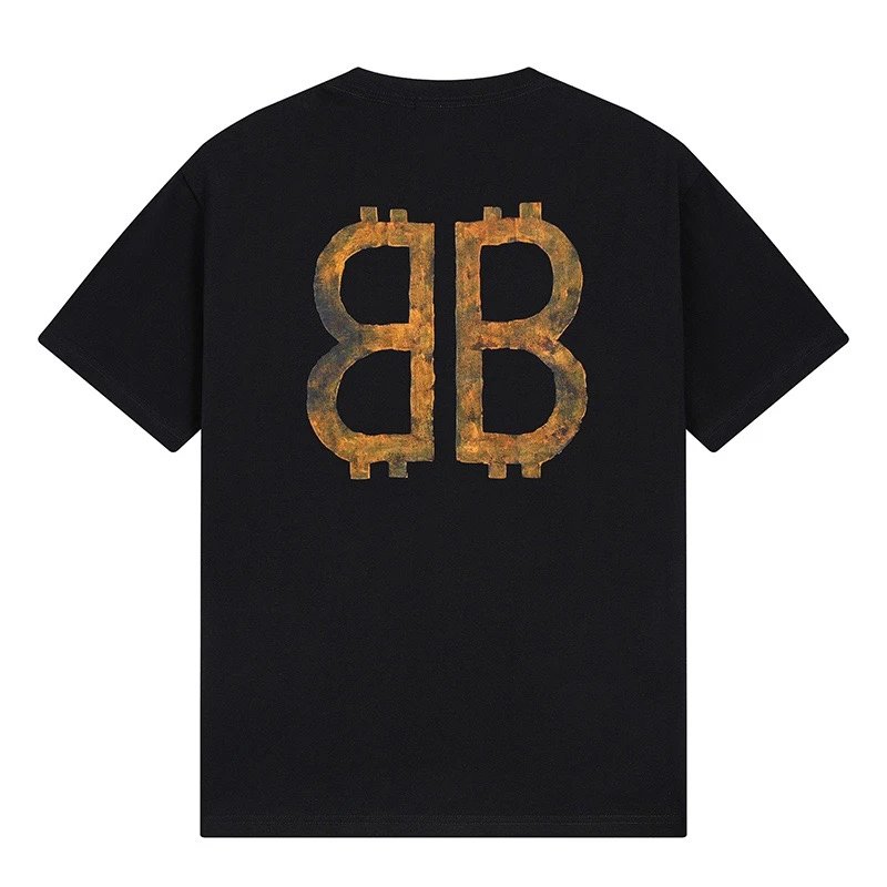 Balenciaga Logo Print Black T-Shirt - 13