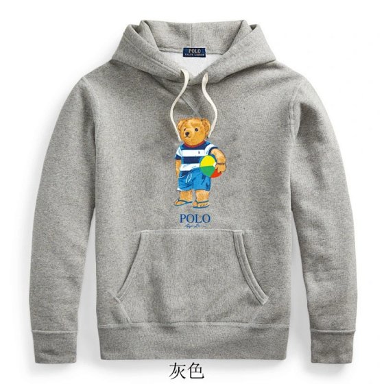 【 DX19-28 】 New autumn and winter collection, bear printed hooded cotton hoodie, loose fitting pullover