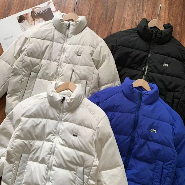 Lacoste Down Jackets Quilted stand-collar puffer jacket product detail image 3