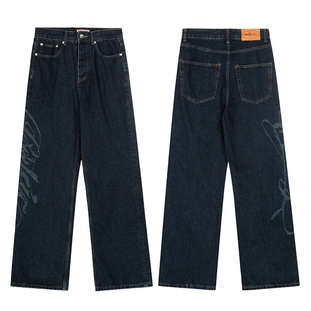 Denim Genes Matching Sets jacket and straight-leg jeans set with embroidered back graphic product detail image 4