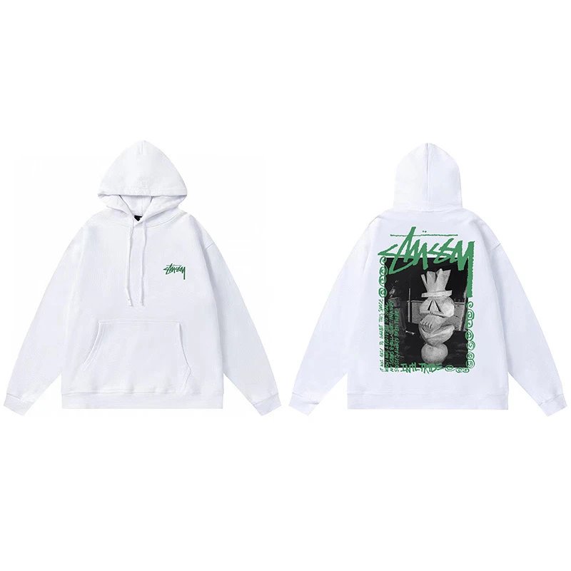 Stussy 8-Ball Hoodie White - 13