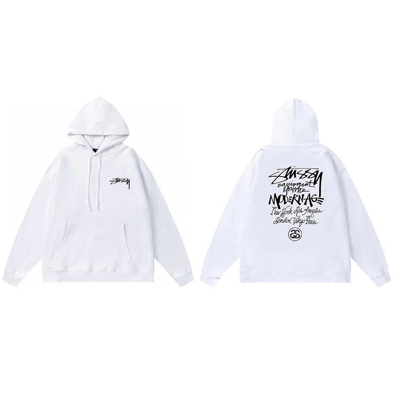 Stussy 8-Ball Hoodie White - 24