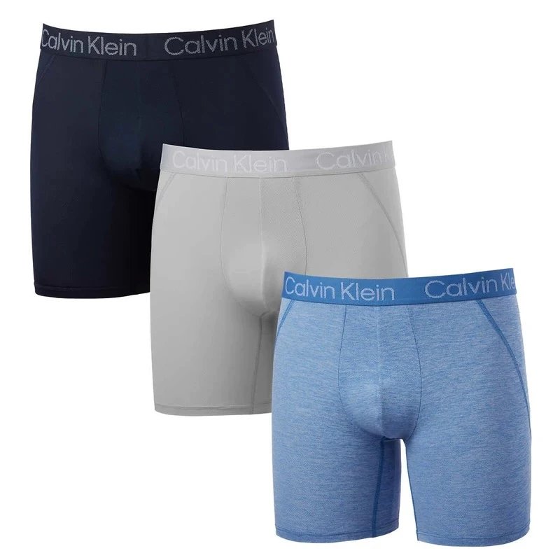 Calvin Klein Modern Air Black and Turquoise Boxer Briefs - 7