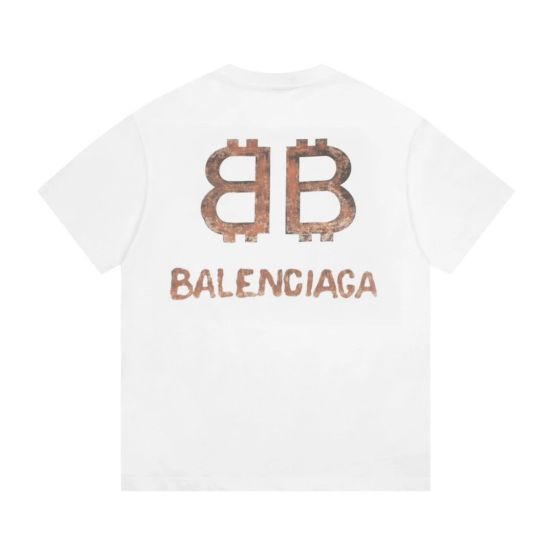 Balenciaga BB Bitcoin Logo Tee White