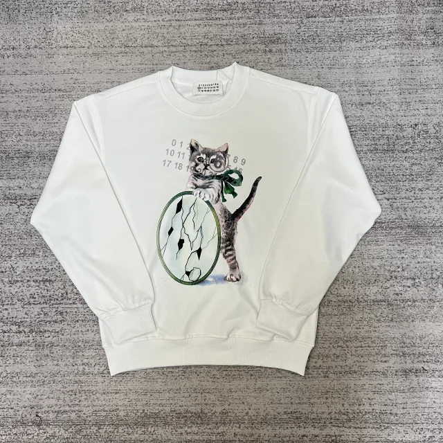 Maison Margiela Hoodies & Sweatshirts Crewneck Logo Print Sweatshirt product detail image 24