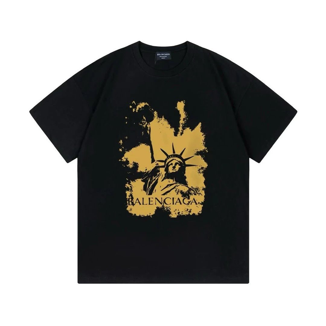 Balenciaga Statue of Liberty Graphic Tee Black