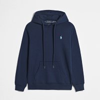 Navy blue with a small label
