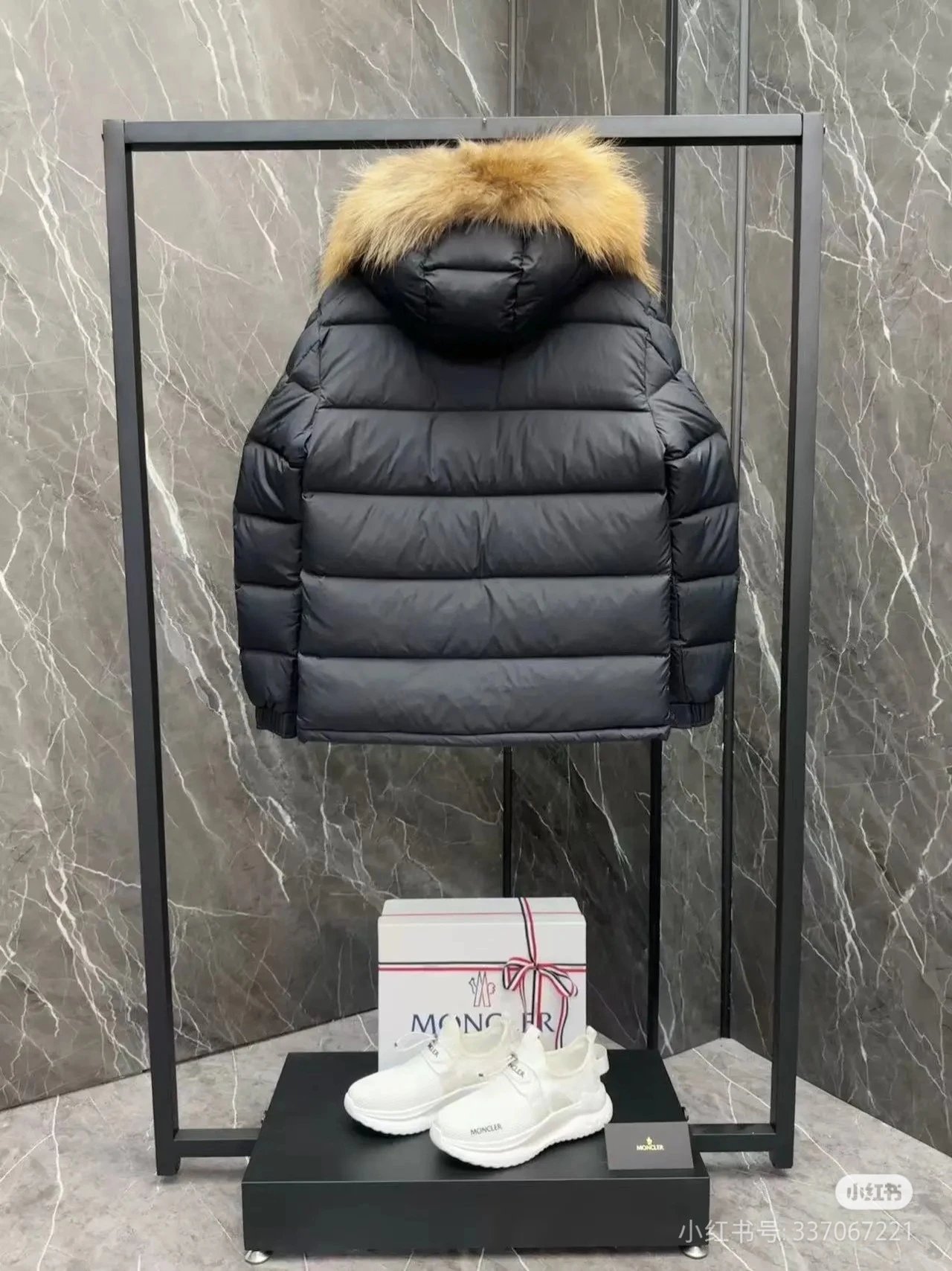 [DX6-21] Winter fashion hooded fur collar down jacket