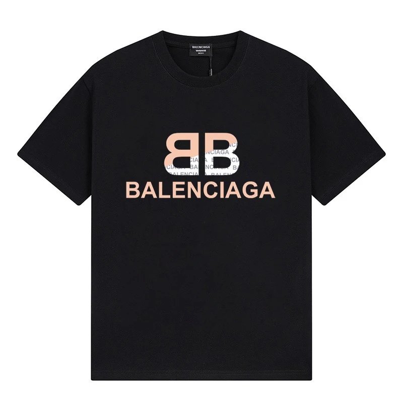 Balenciaga BB Double Logo Tee Black