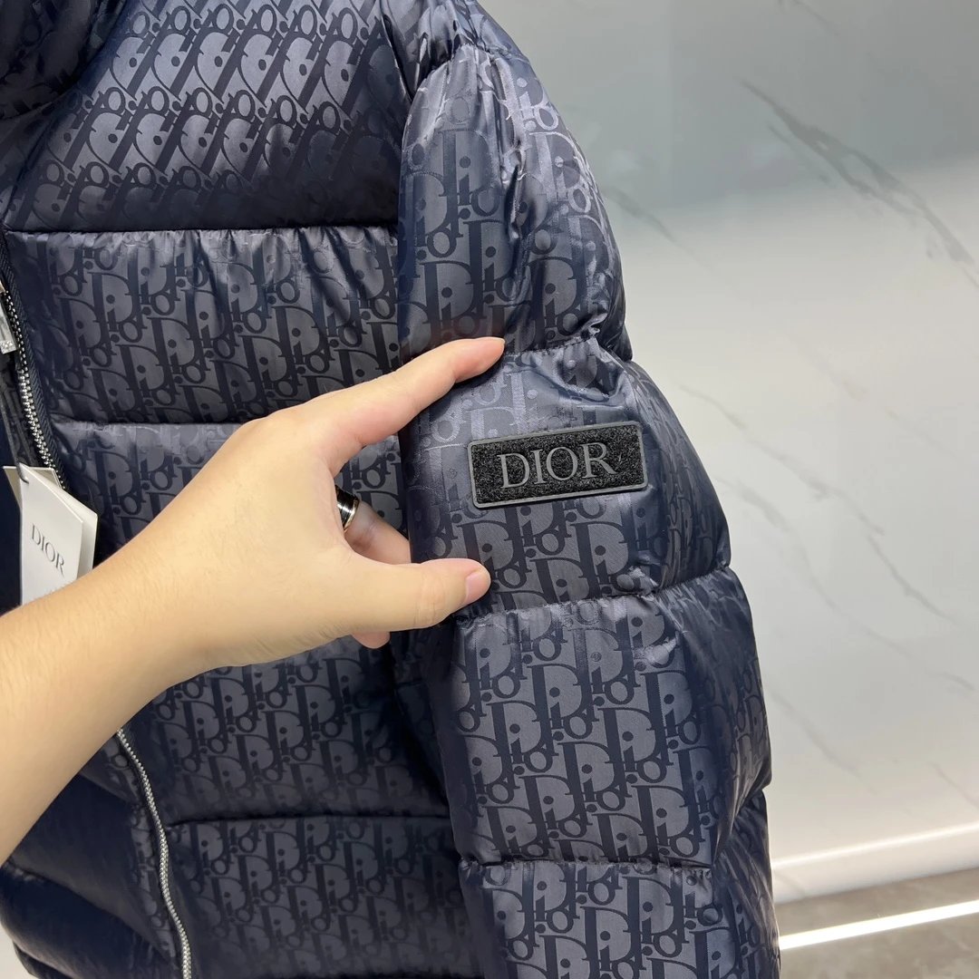 Dior Oblique Monogram Down Jacket Black - 13