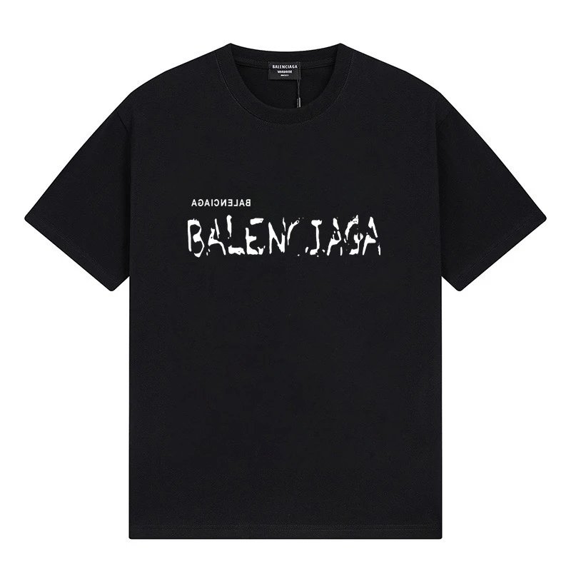 Balenciaga Drip Letter Logo Tee Black