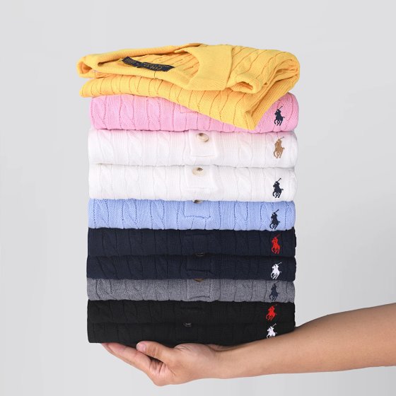 【DX19】Spring/Summer New Arrival Short Sleeve Knit Polo Sweater, 100% Cotton