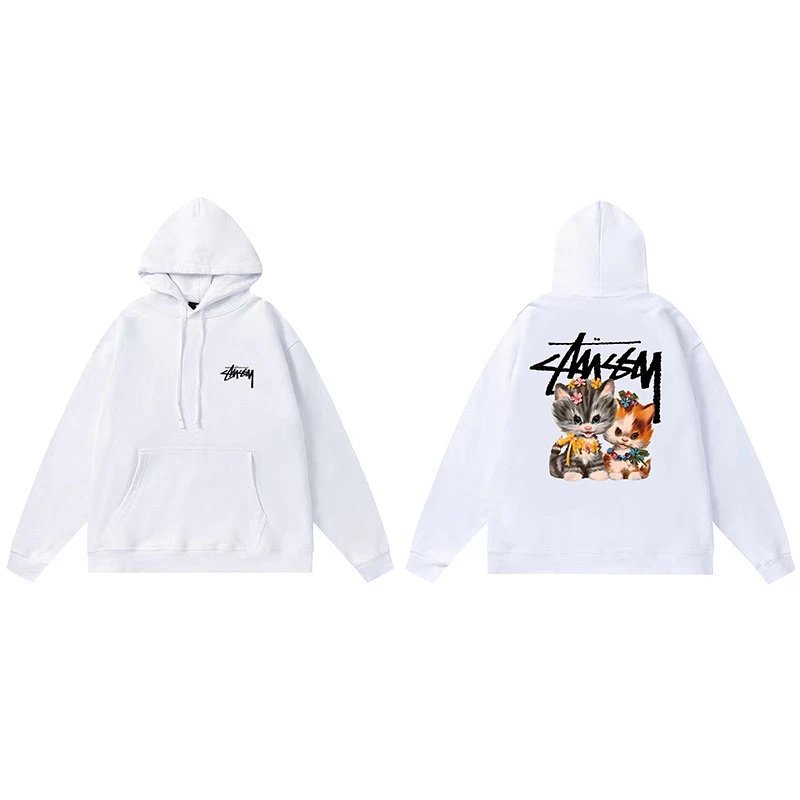 Stussy 8-Ball Hoodie White - 16