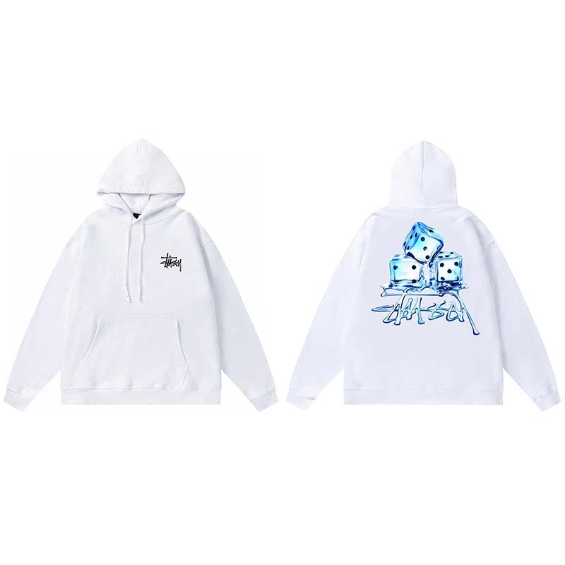 Stussy 8-Ball Hoodie White - 12