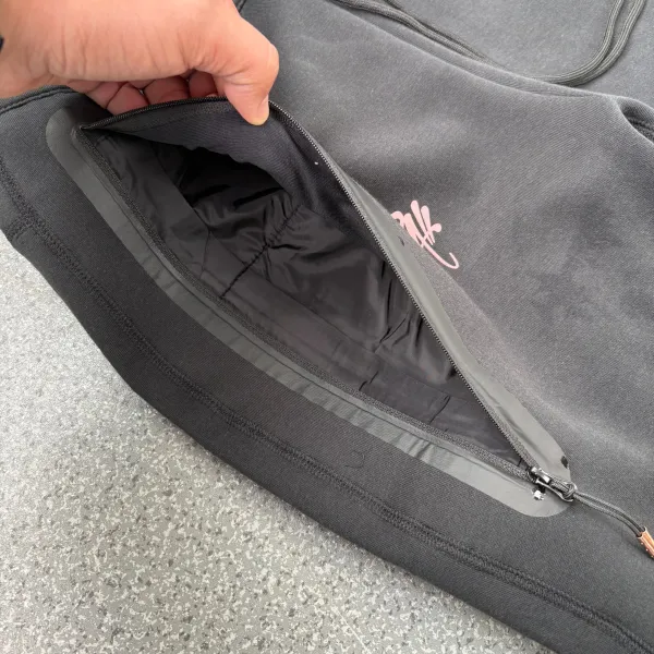 Nike Tech Fleece x SYK 'Life of SYN' Black Pink Tracksuit - 11