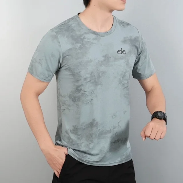 Alo T-Shirts DX82-5 tie-dye crew-neck short-sleeve T-shirt product detail image 5
