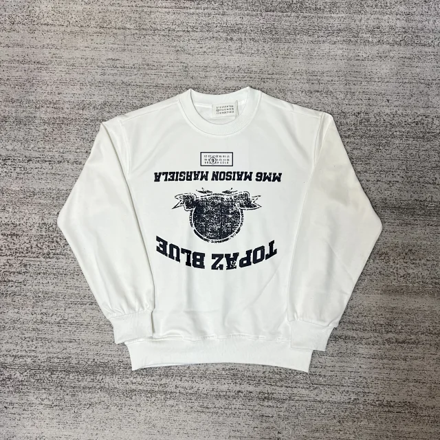 Maison Margiela Hoodies & Sweatshirts Crewneck Logo Print Sweatshirt product detail image 29