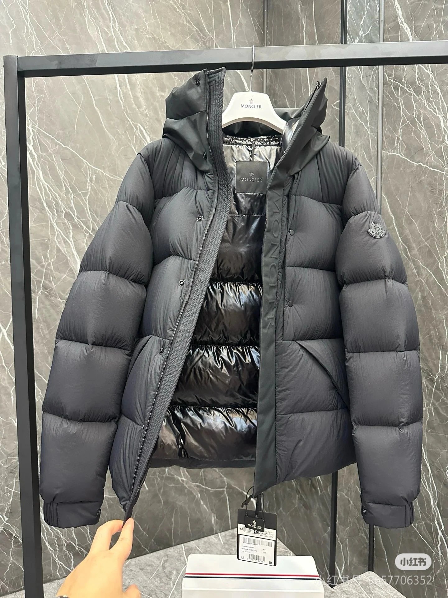 [DX6-21] Winter hooded warm high-grade down jacket