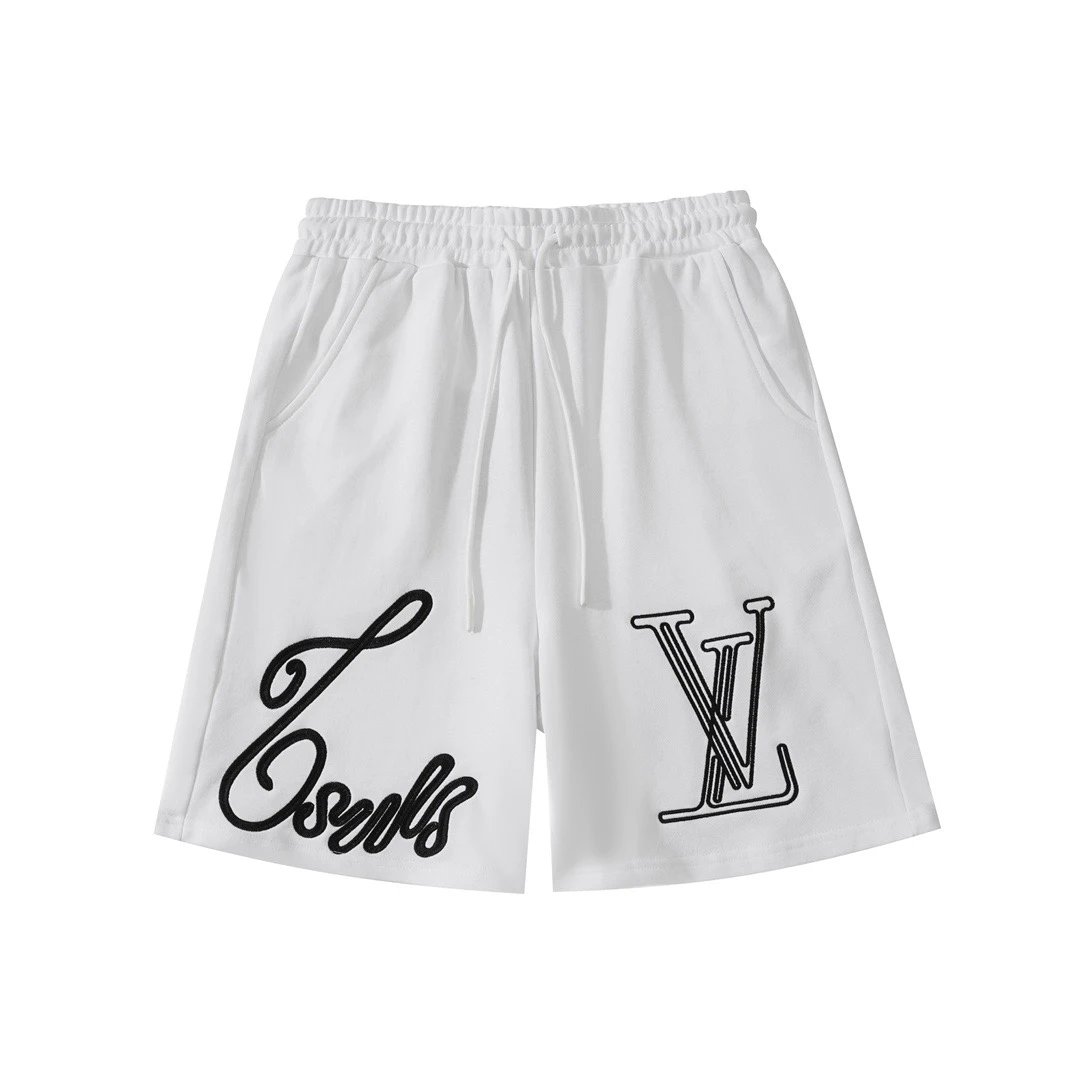 Louis Vuitton Lossy Script Logo Shorts White