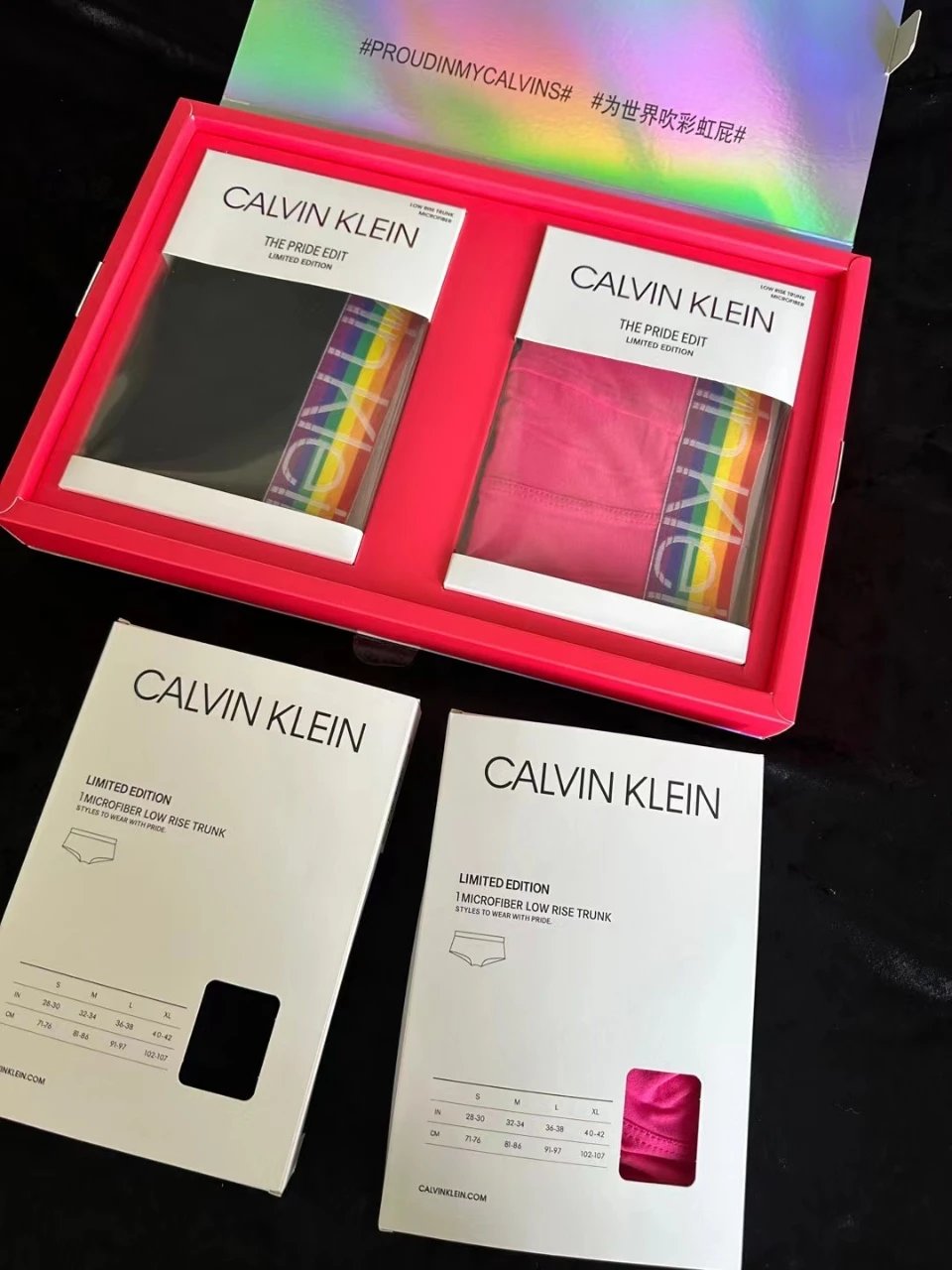 Calvin Klein Pride Edit Microfiber Low Rise Trunk 2-Pack