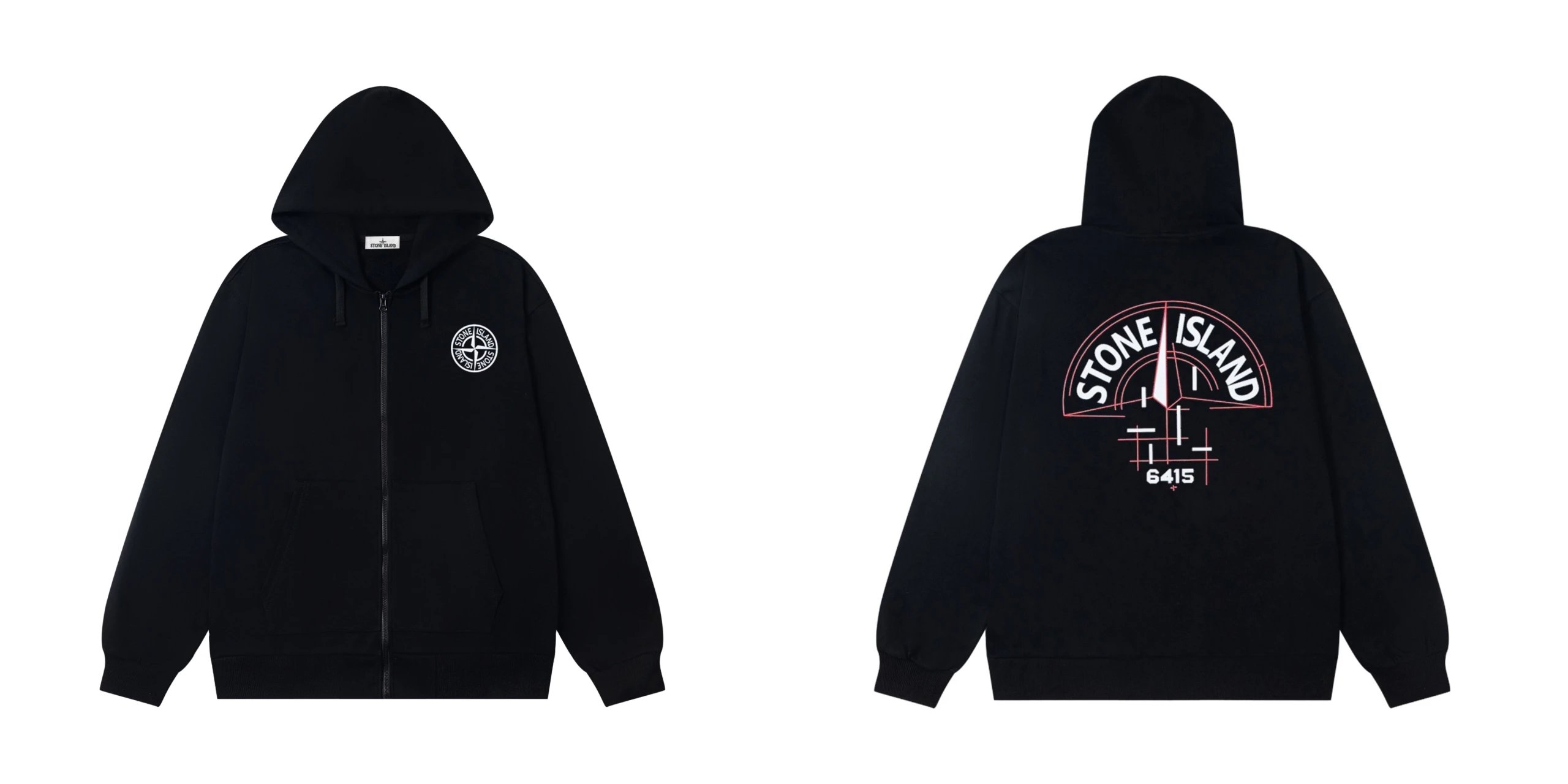 Stone Island 6415 Black Hoodie