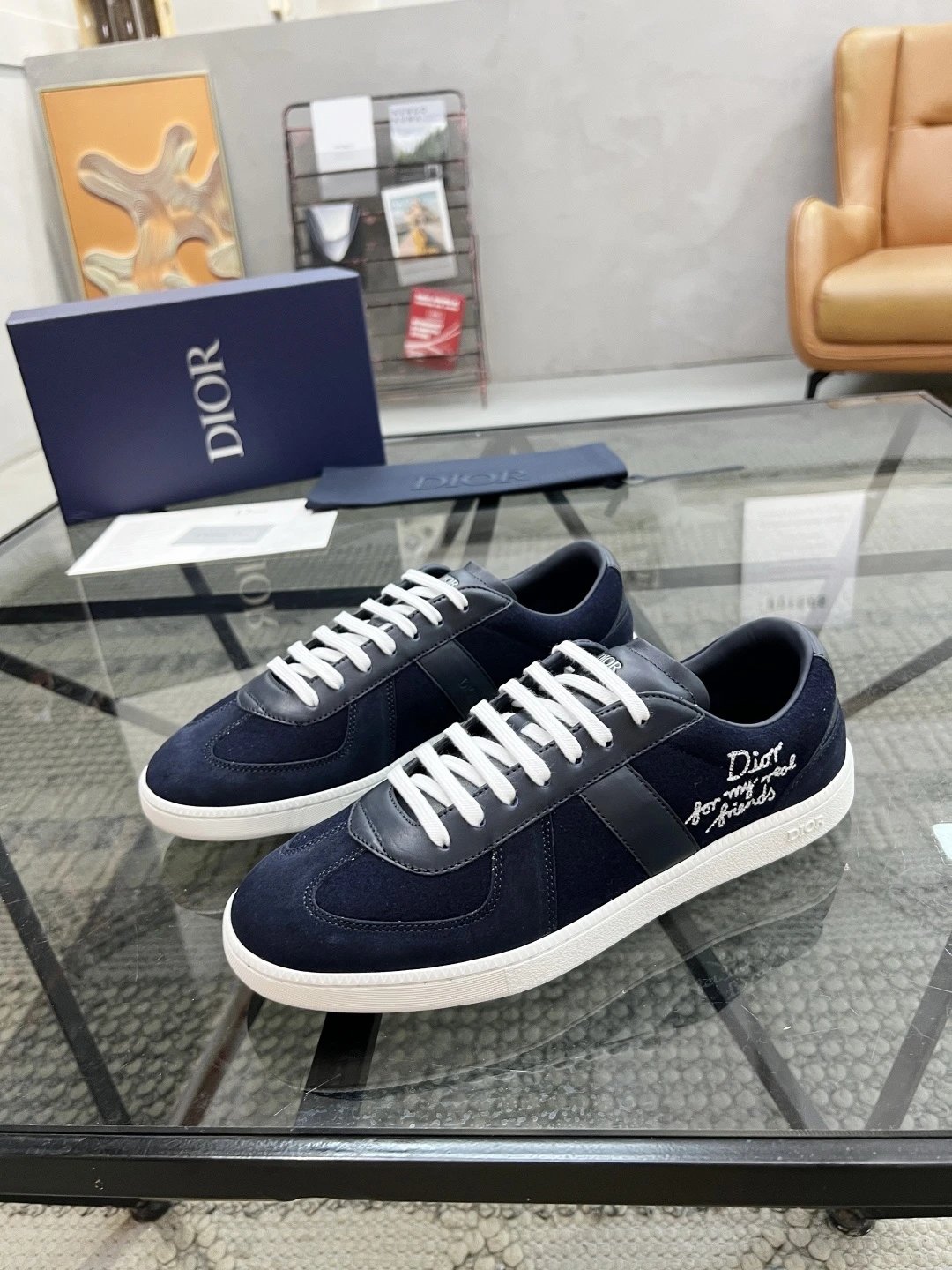 Dior B23 Oblique Black Sneakers - 6