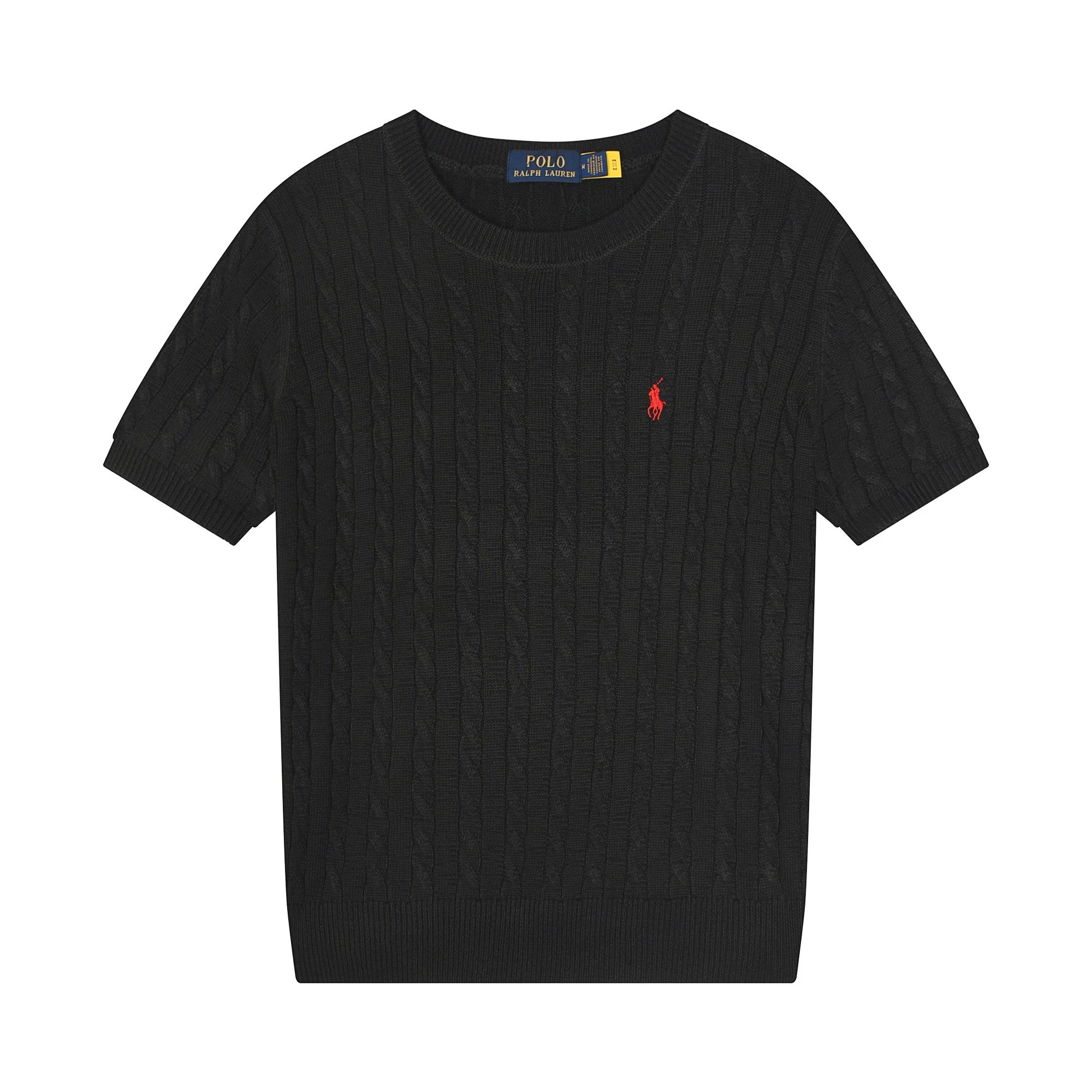 Polo Ralph Lauren Cable Knit Short-Sleeve Sweater Light Blue - 13