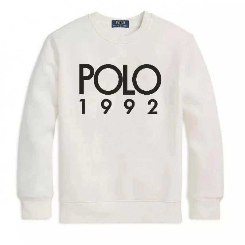 Polo Ralph Lauren Script Logo Crewneck Sweatshirt White Hoodie - 5