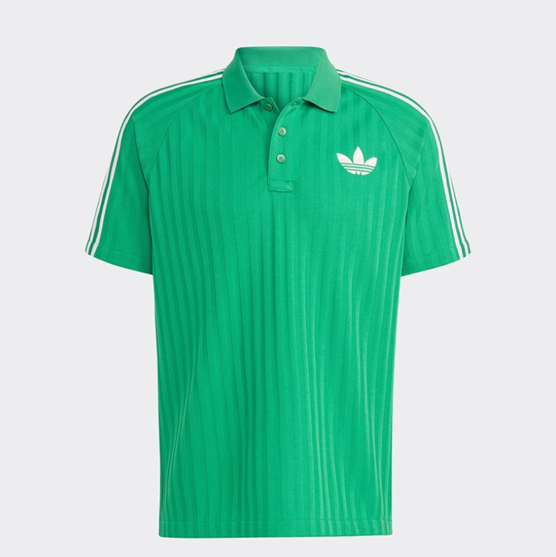 Adidas Originals 3-Stripe Trefoil Polo Shirt Green