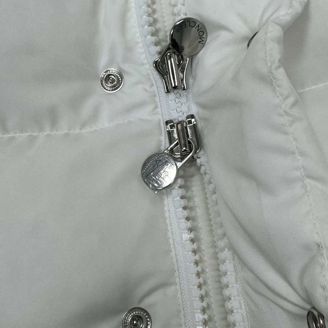 Moncler Maya Down Jacket White Outerwear - 7