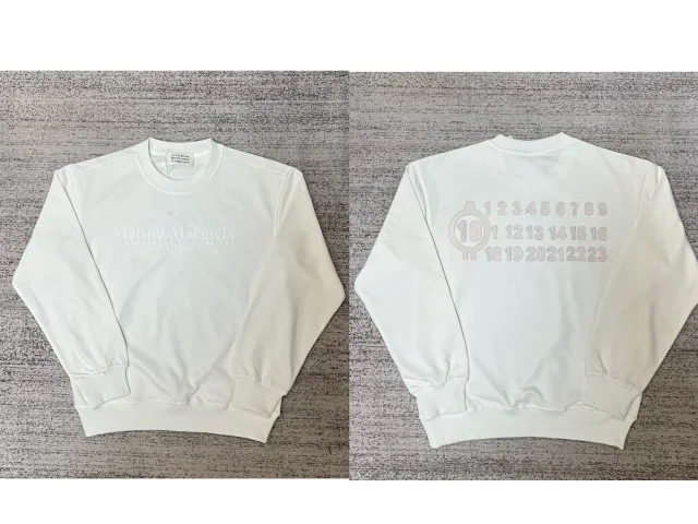 Maison Margiela Hoodies & Sweatshirts Graphic Logo Crewneck Sweatshirt product detail image 23