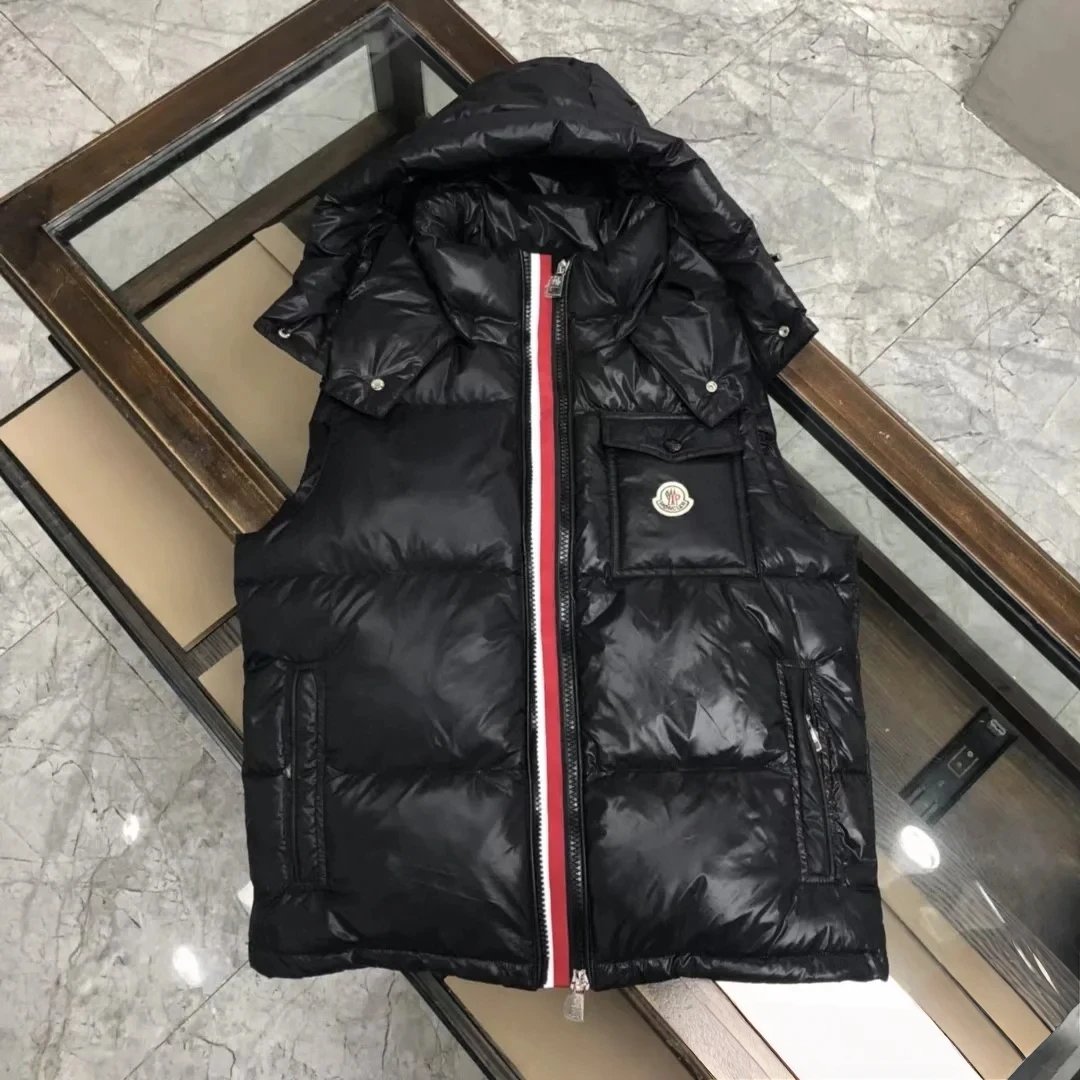Moncler Maya Vest Black Glossy Down Vest Outerwear.vest - 6