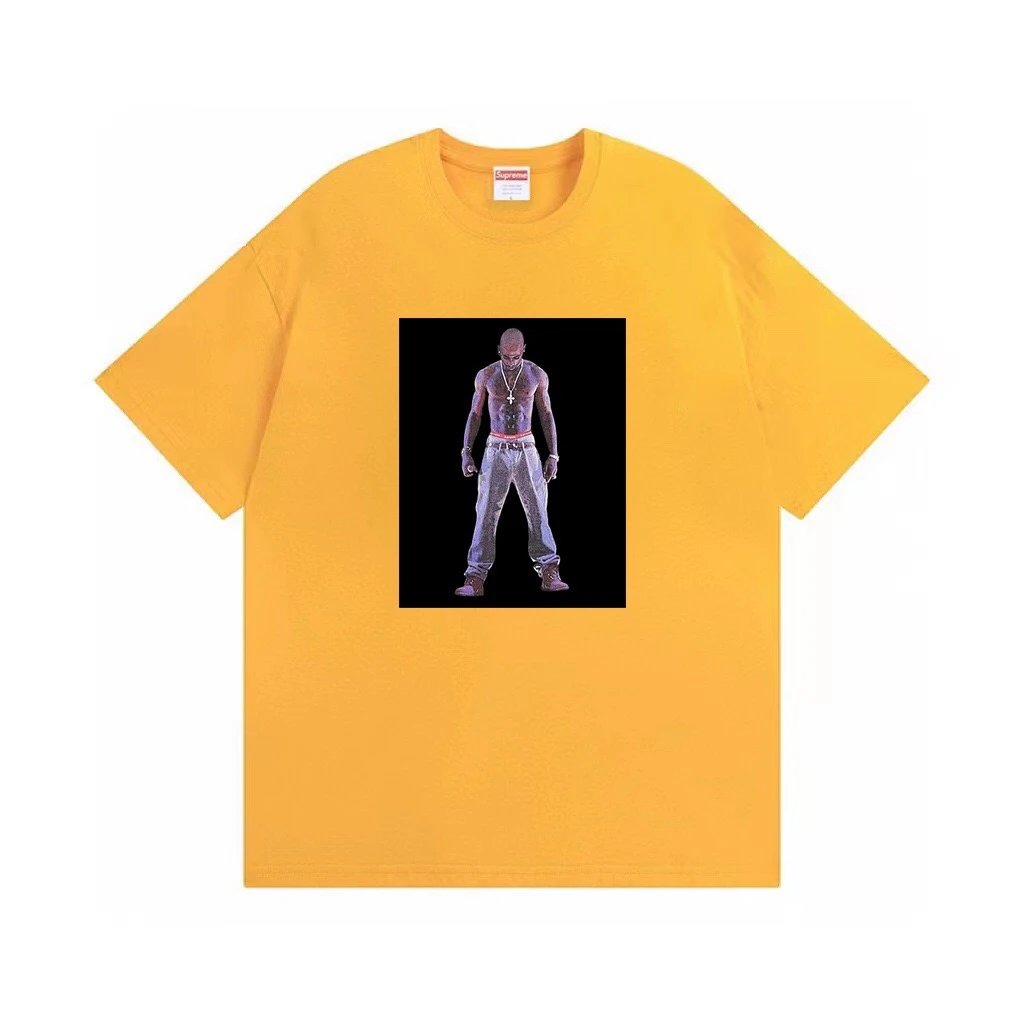 Supreme Tupac Photo Tee Yellow