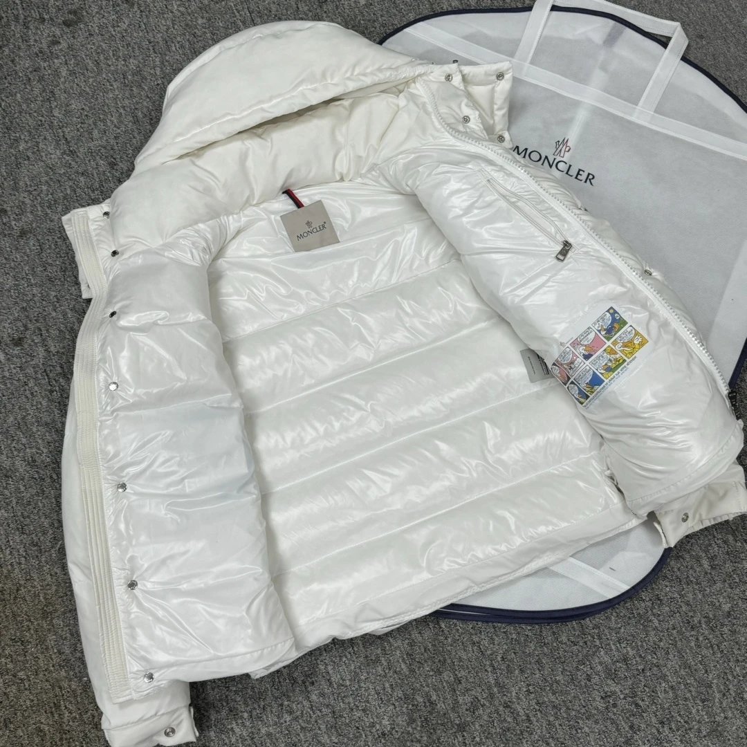 Moncler Maya Down Jacket White Outerwear - 6