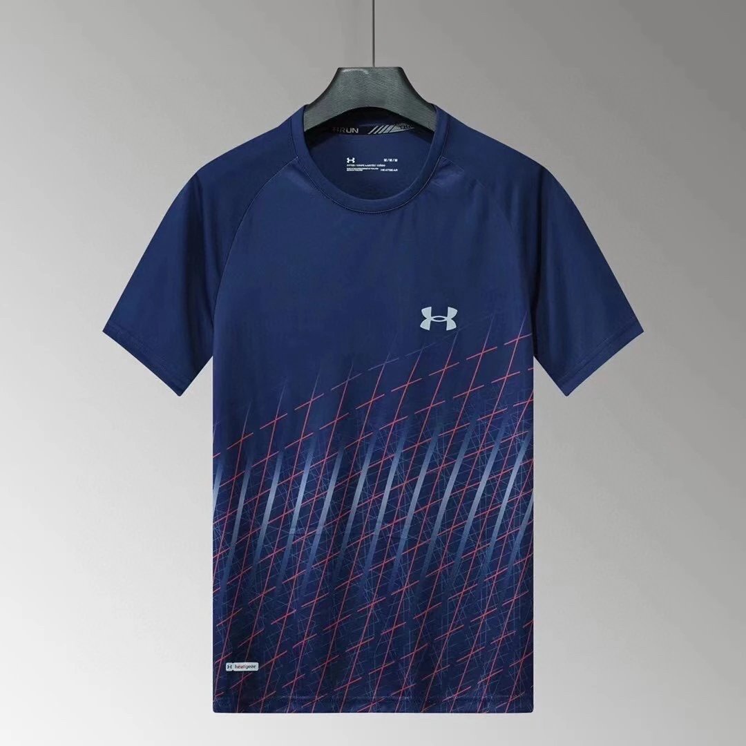 Under Armour HeatGear Run Graphic Tee Navy Blue