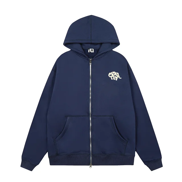 Unbranded Hoodies & Sweatshirts Zip-Up Hooded Sweatshirt with Chest Graphic product detail image 4