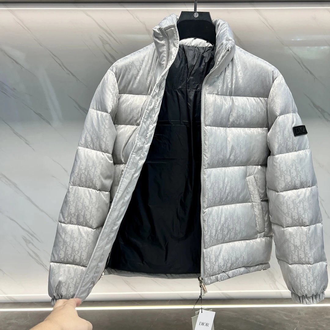Dior Oblique Monogram Down Jacket Black - 11
