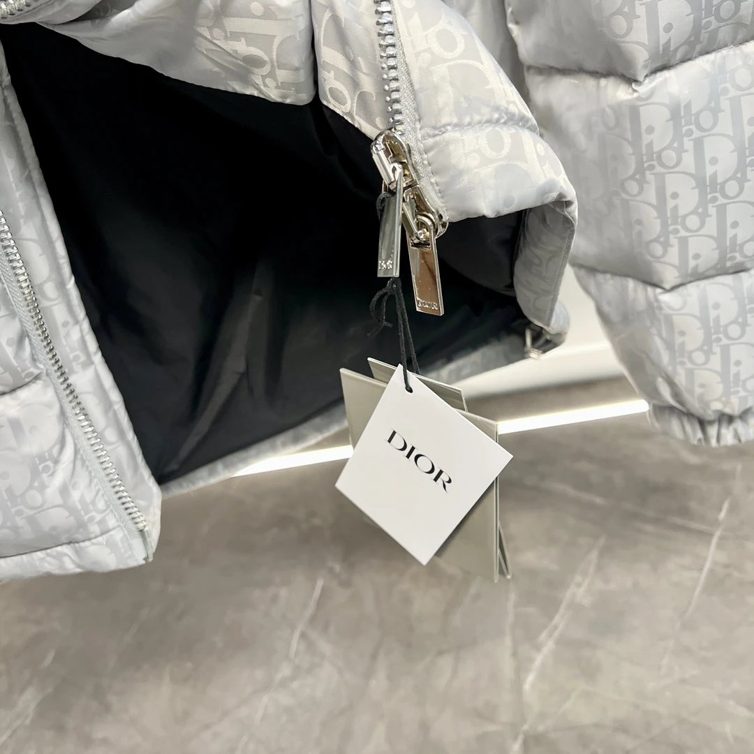 Dior Oblique Monogram Down Jacket Black - 17