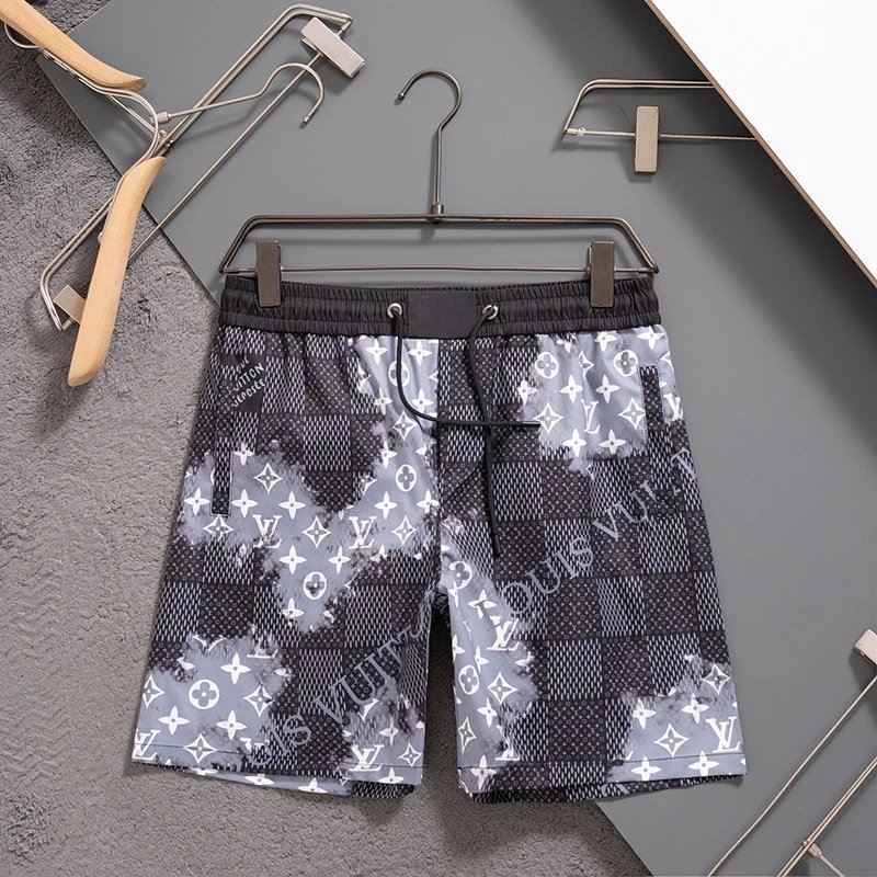 Louis Vuitton Damier Monogram Shorts Black Grey