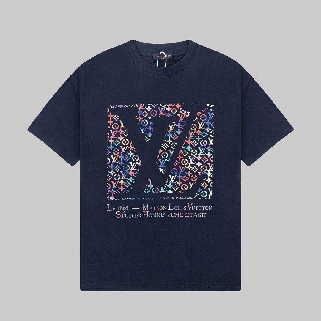 Louis Vuitton Monogram Maison Studio Tee Navy