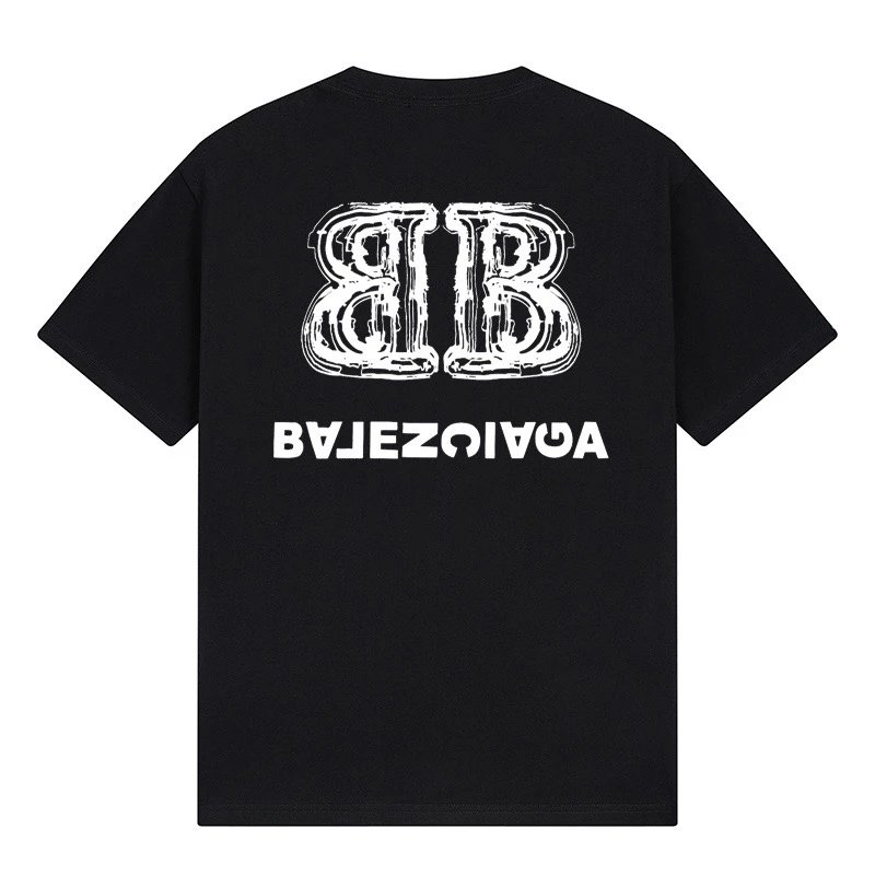 Balenciaga BB Mirror Flip Logo Tee Black