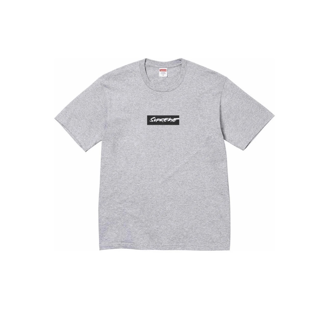 Supreme Futura Box Logo Tee Heather Grey