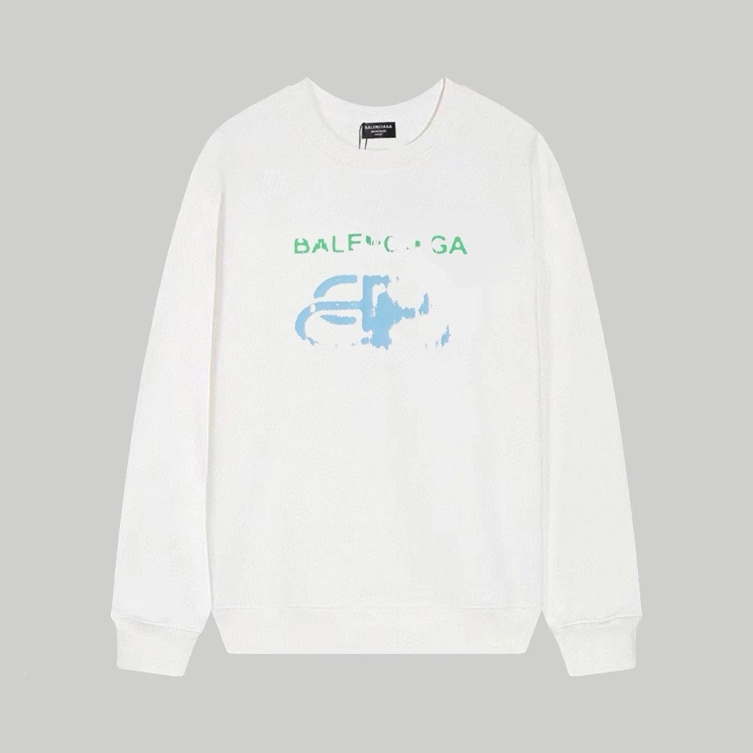 Balenciaga Graphic Sweatshirt White