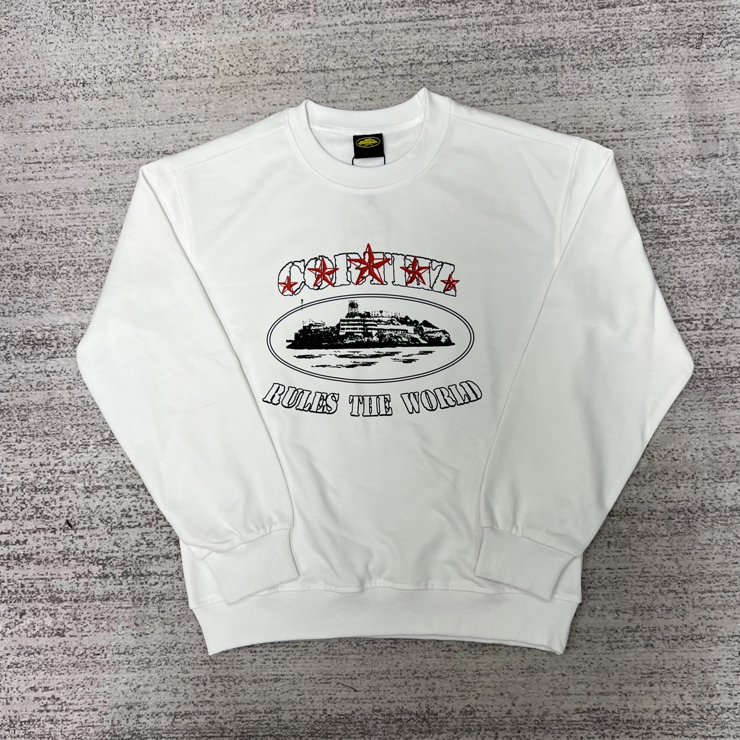 Corteiz Stacked Logo Long Sleeve T-Shirt White - 19