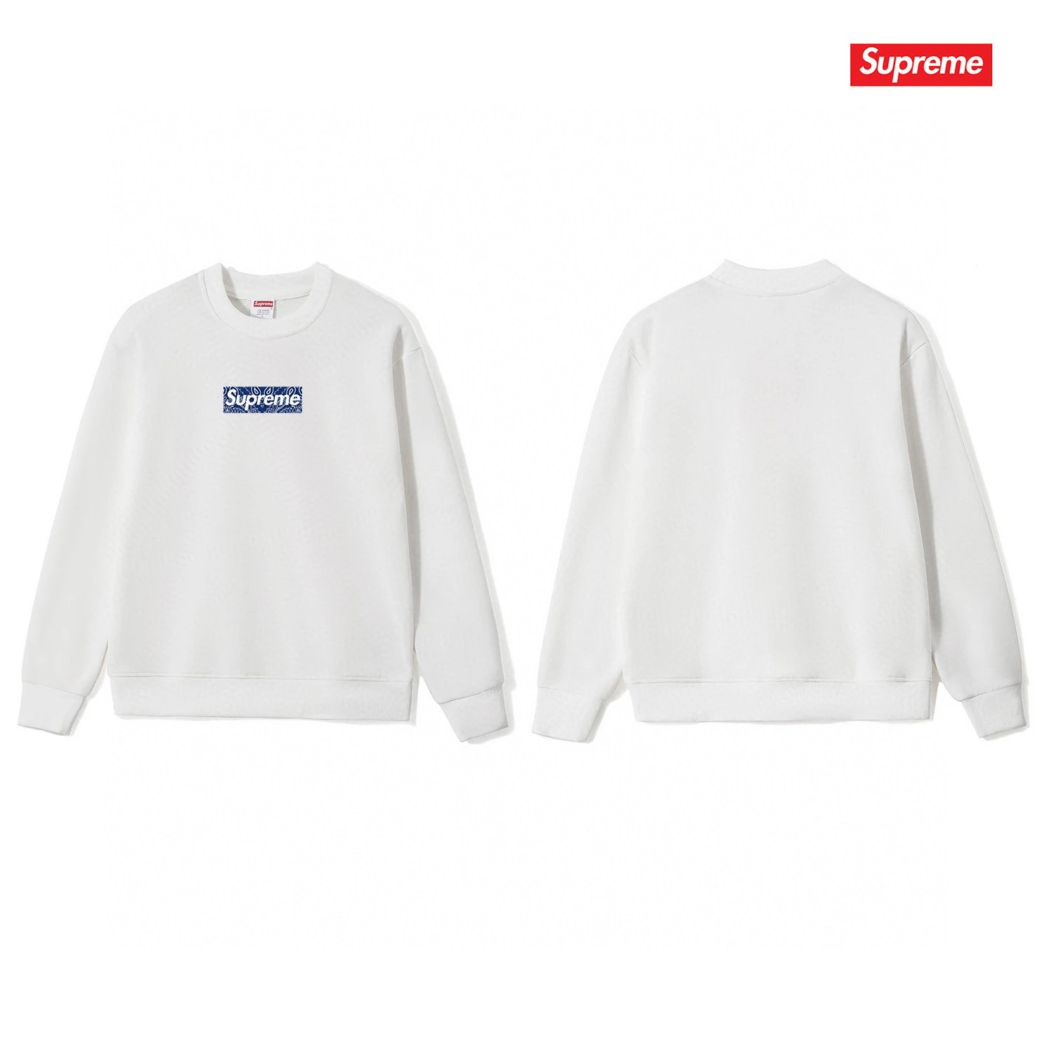 Supreme Monkey Logo Crewneck Sweatshirt White Hoodie - 9
