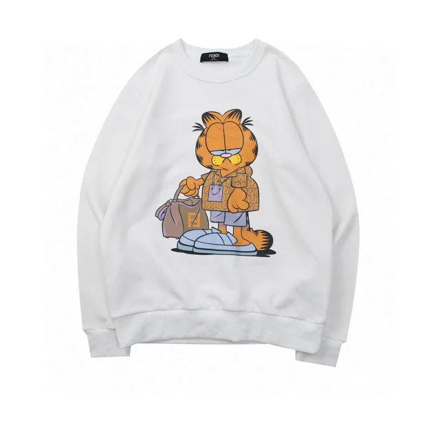 Fendi Hoodies & Sweatshirts Crew Neck Logo Sweatshirt product detail image 7