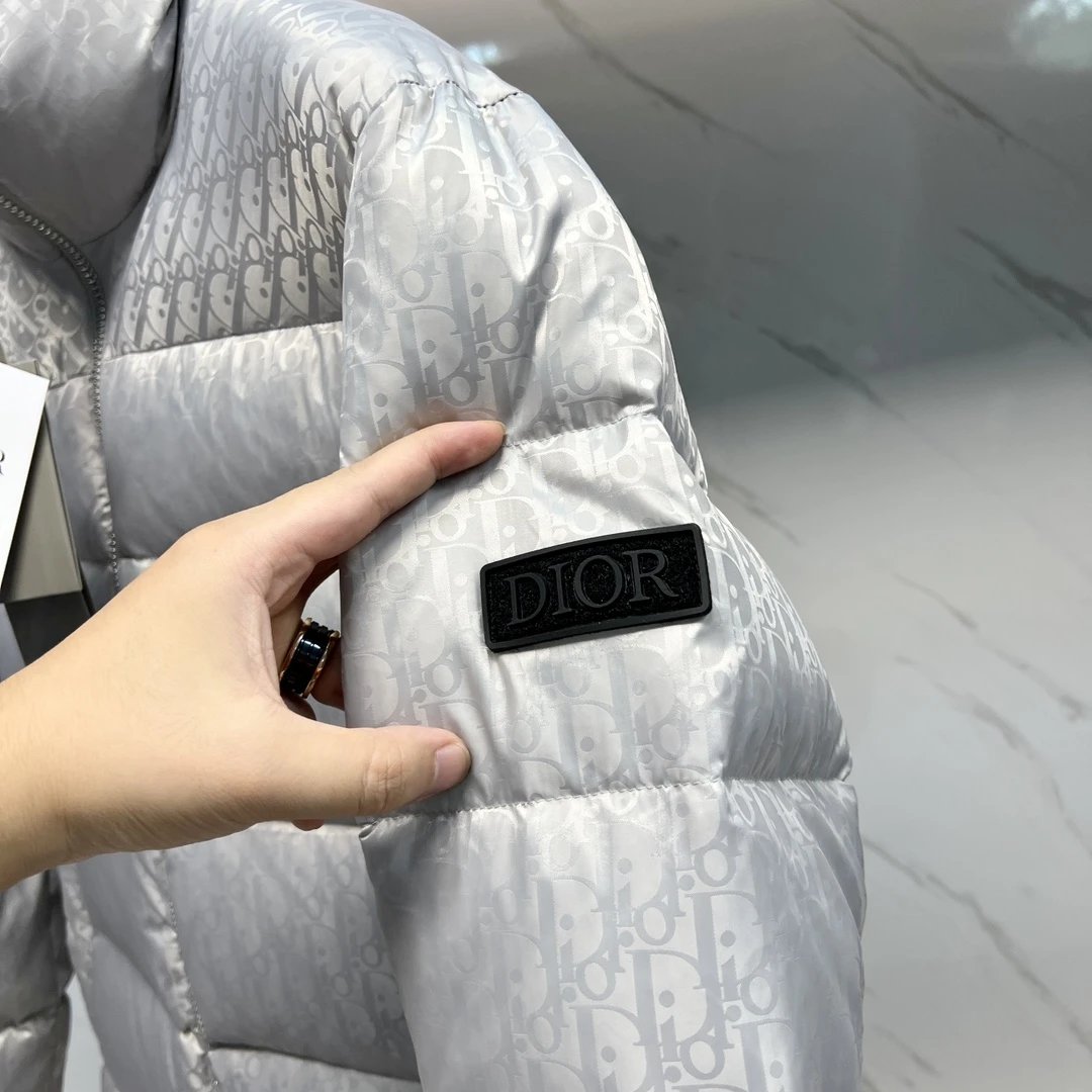 Dior Oblique Monogram Down Jacket Black - 14