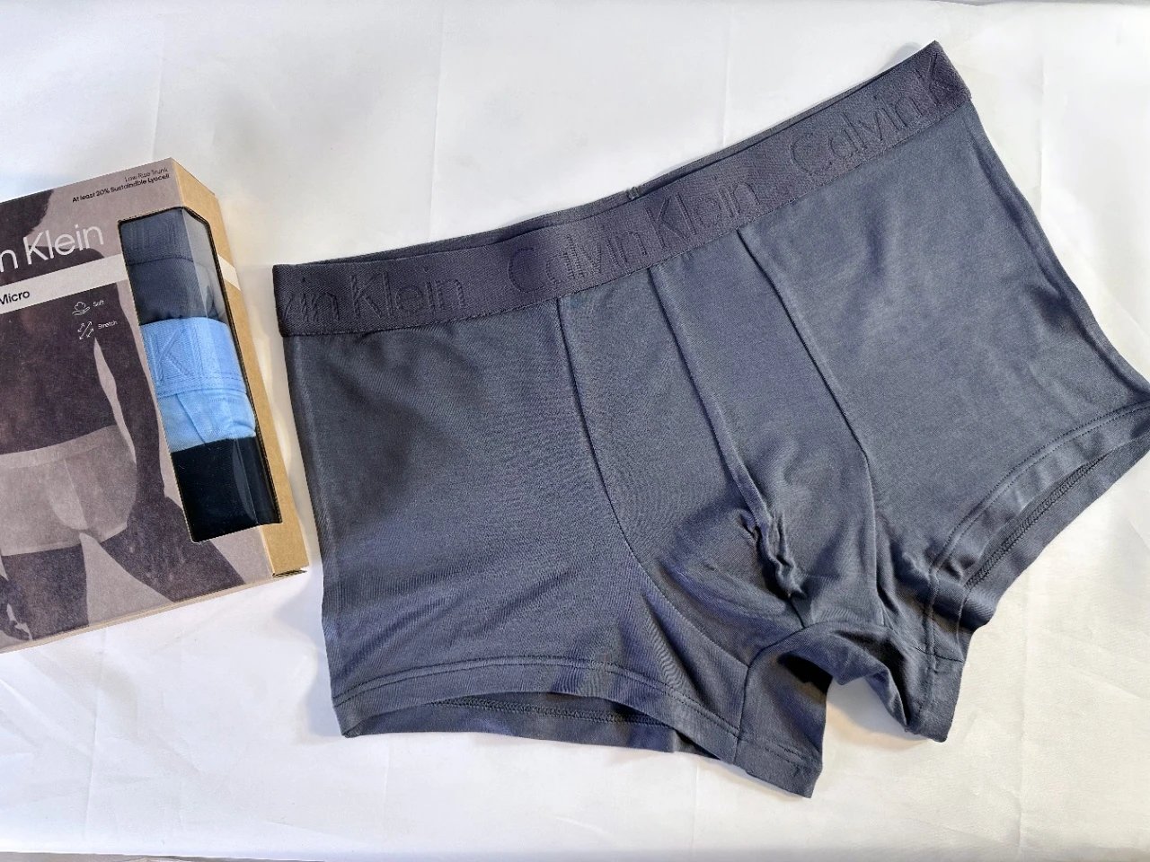 Calvin Klein Modern Cotton Micro Boxer Briefs - Gray, Light Blue, Black - 11