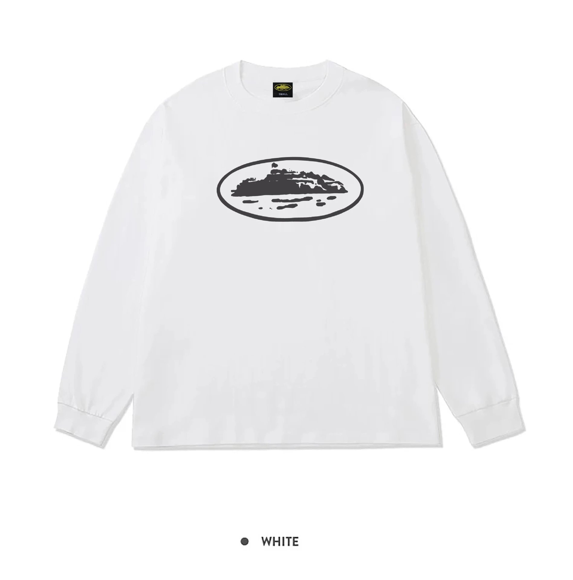 Corteiz Alcatraz Oval Island Long Sleeve White
